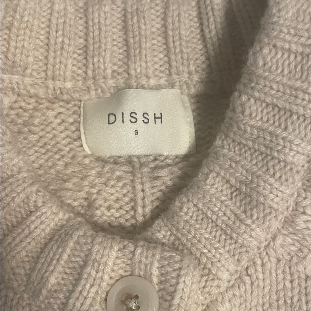 DISSH Cream Cable Knit Cardigan - Picture 6 of 7